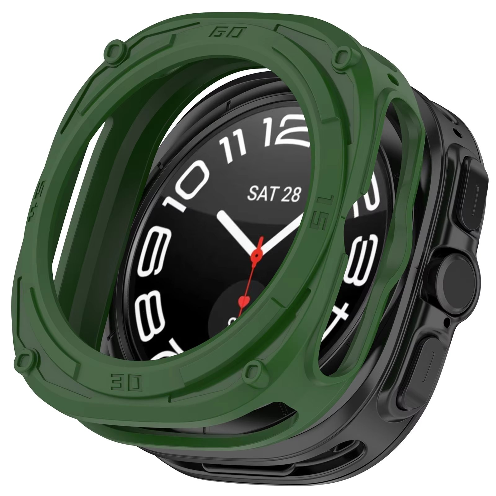 Watch Case for Samsung Galaxy Watch 7 Ultra 47mm Coverage Protective Armored TPU Cover for Galaxy Watch 7 Ultra 47mm Accessory